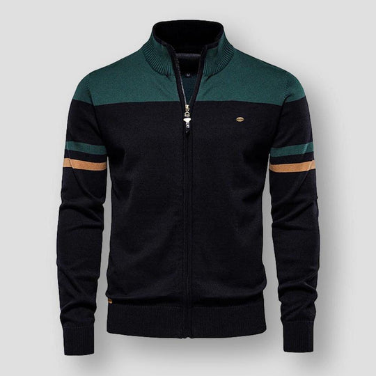 Men’s Zip-Up Knitted Cardigan