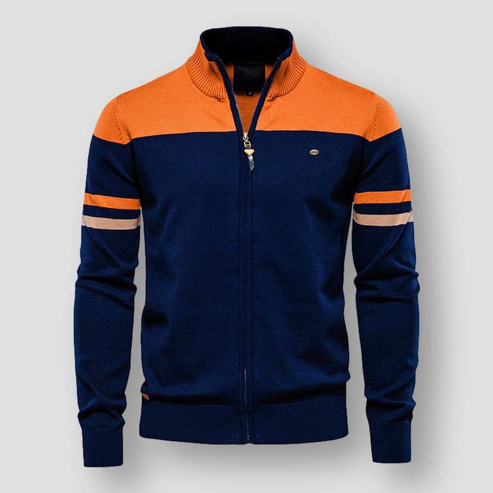 Men’s Zip-Up Knitted Cardigan