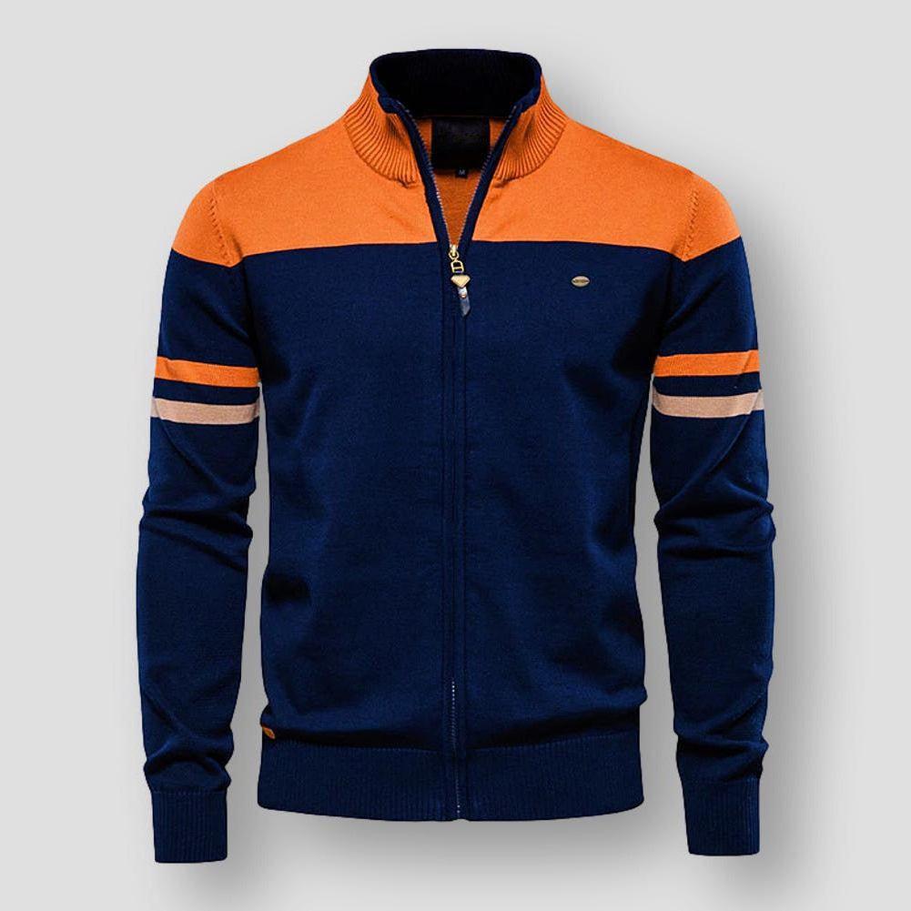 Men’s Zip-Up Knitted Cardigan