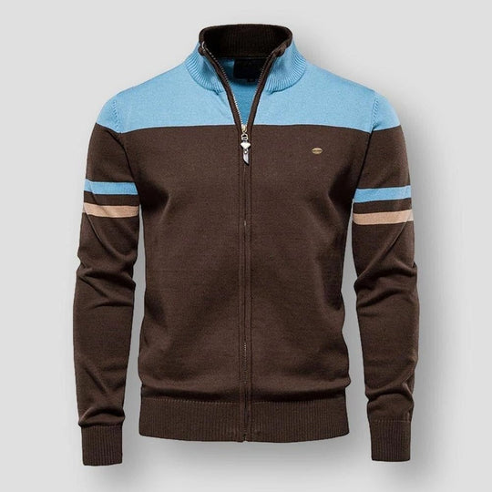 Men’s Zip-Up Knitted Cardigan