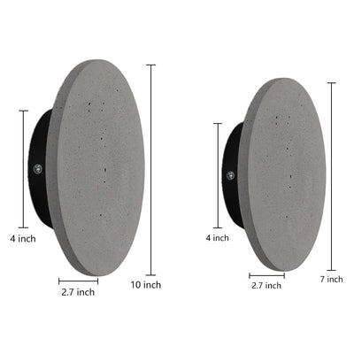 Round Concrete Modern Outdoor Wall Lights Porch Lights