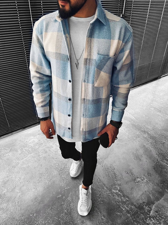 Men’s Checked Overshirt