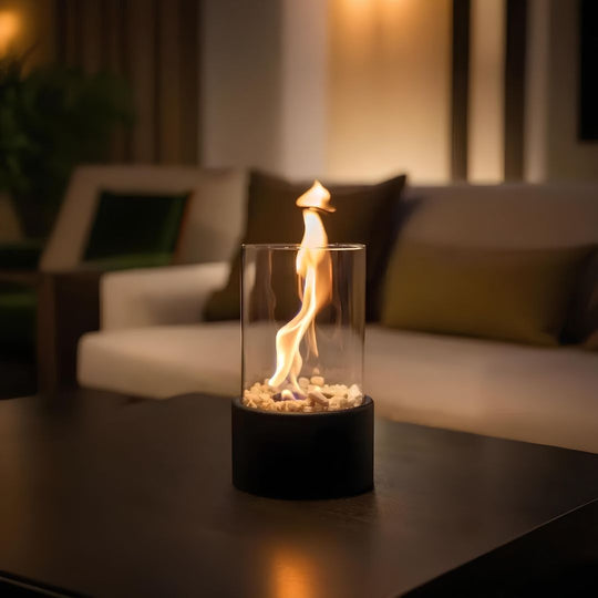 Classic Oil Lamp with Open Flame
