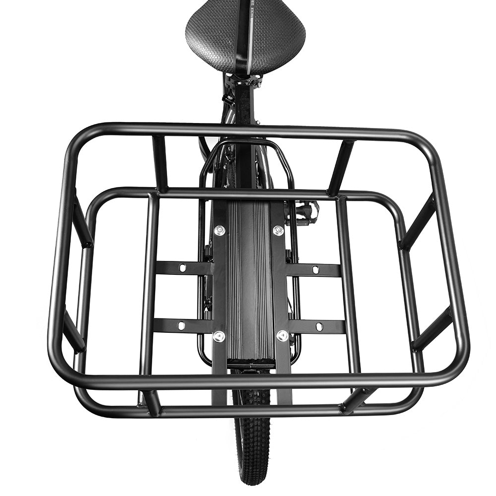 Heavy-Duty Rear Bike Basket with Rack