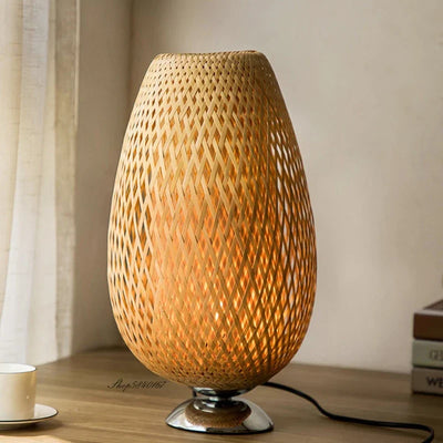 Vintage Bamboo Table Lamp