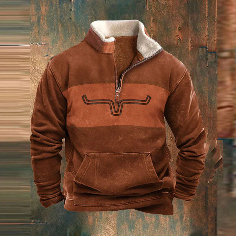 Men’s Quarter-Zip Western Pullover