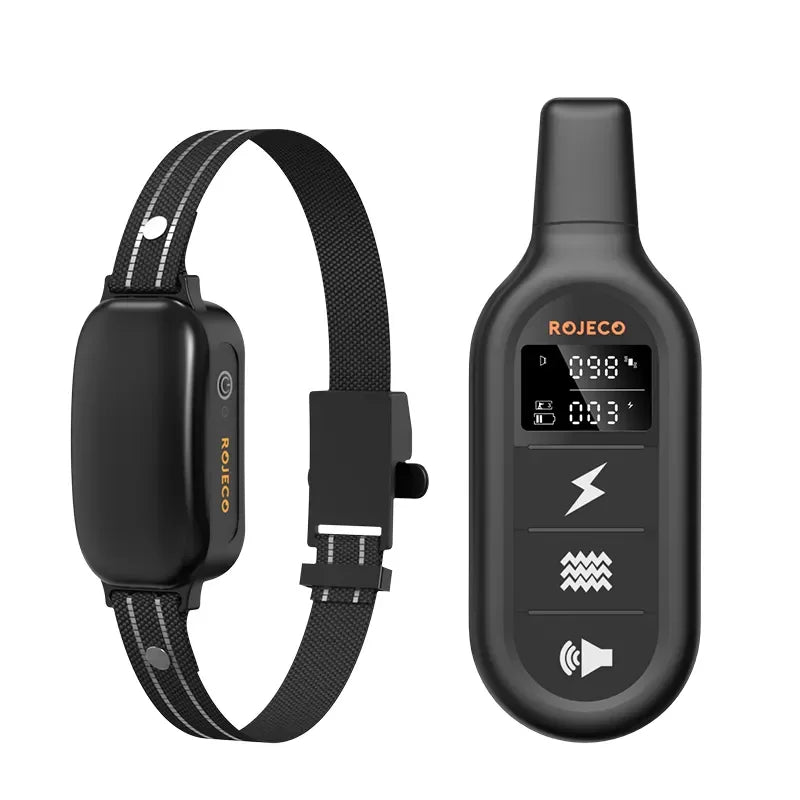 Rechargeable waterproof dog training collar with remote