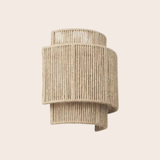 Contemporary Rattan Woven Wall Lamp