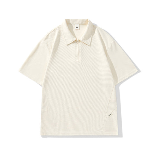 Men’s Casual Zip Polo Shirt