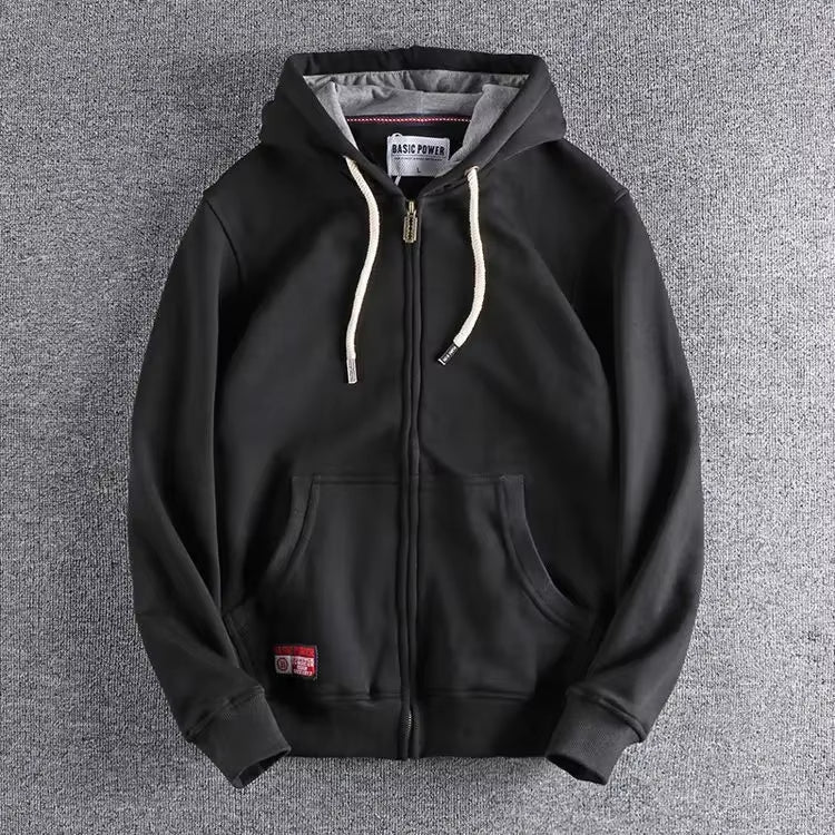 Men’s Zip-Up Hoodie with Hood