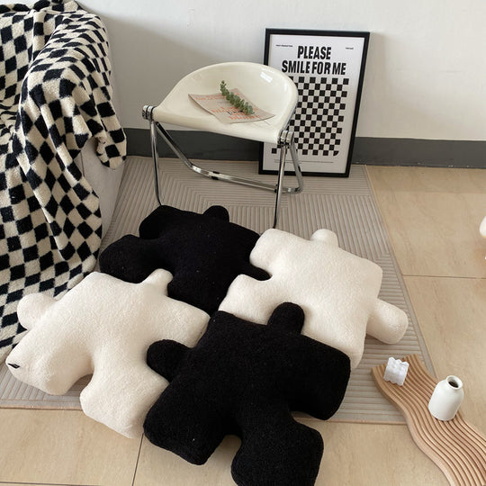 Luxury Plush Cushion with Playful Design