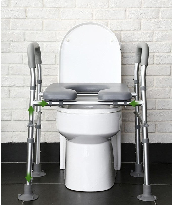 Sturdy Raised Toilet Seat Riser with Handles