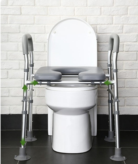 Sturdy Raised Toilet Seat Riser with Handles