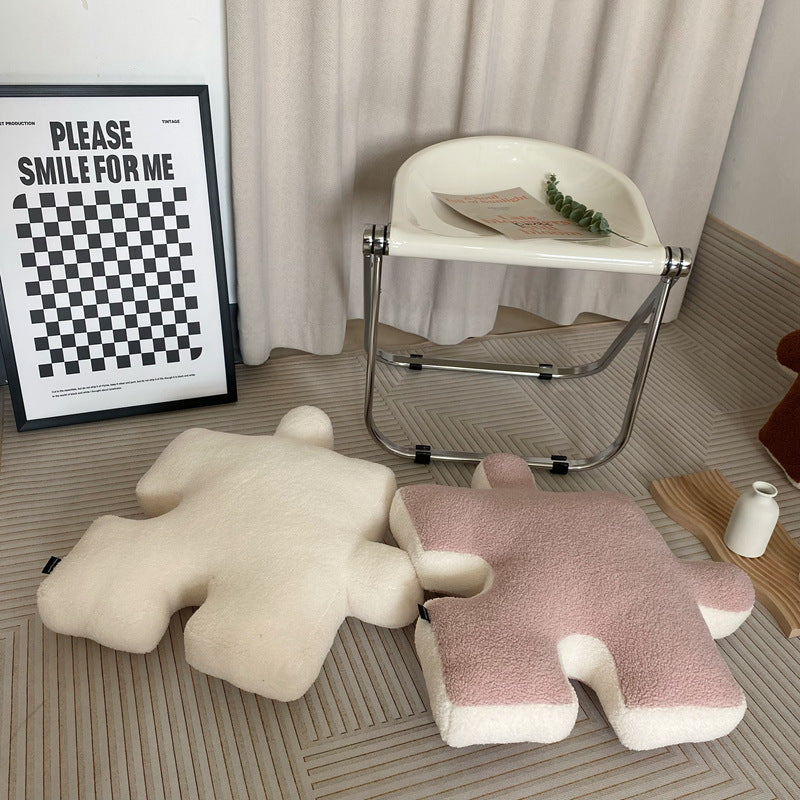 Luxury Plush Cushion with Playful Design