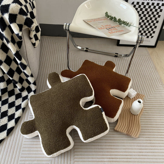 Luxury Plush Cushion with Playful Design