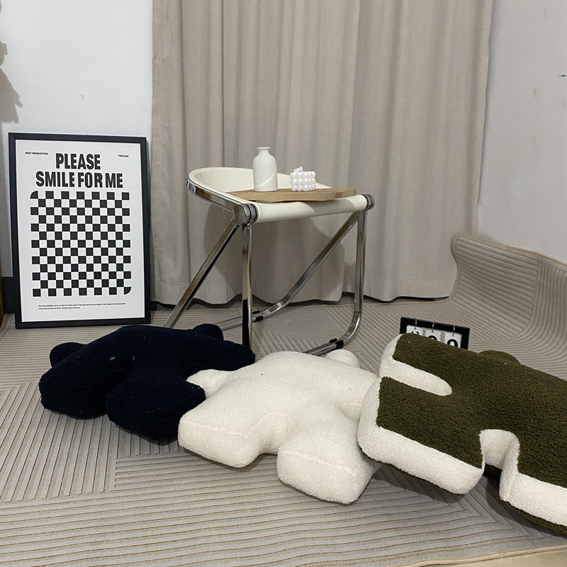 Luxury Plush Cushion with Playful Design
