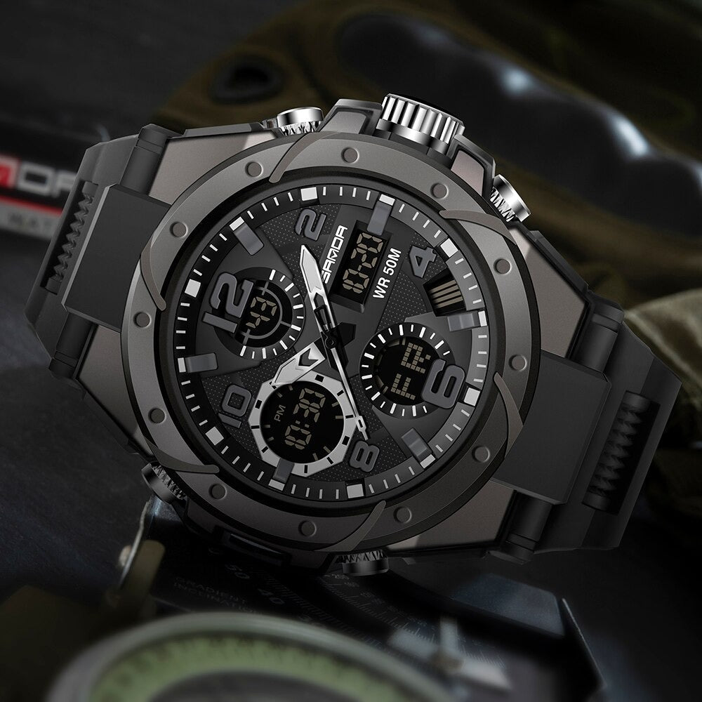 Multifunctional Tactical Wristwatch for Men