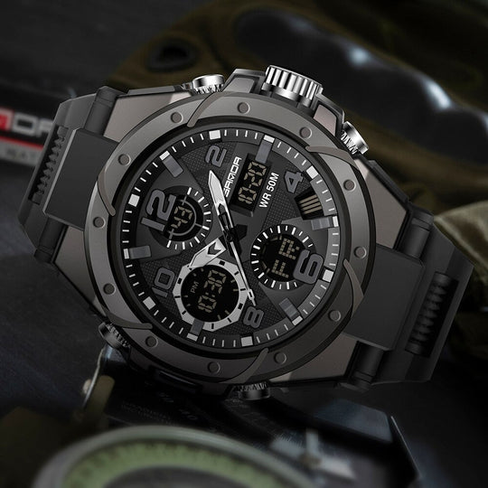 Multifunctional Tactical Wristwatch for Men