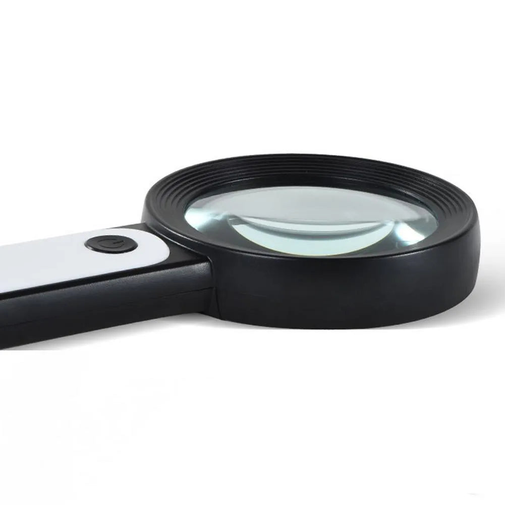 30X Handheld Magnifying Glass with LED Light