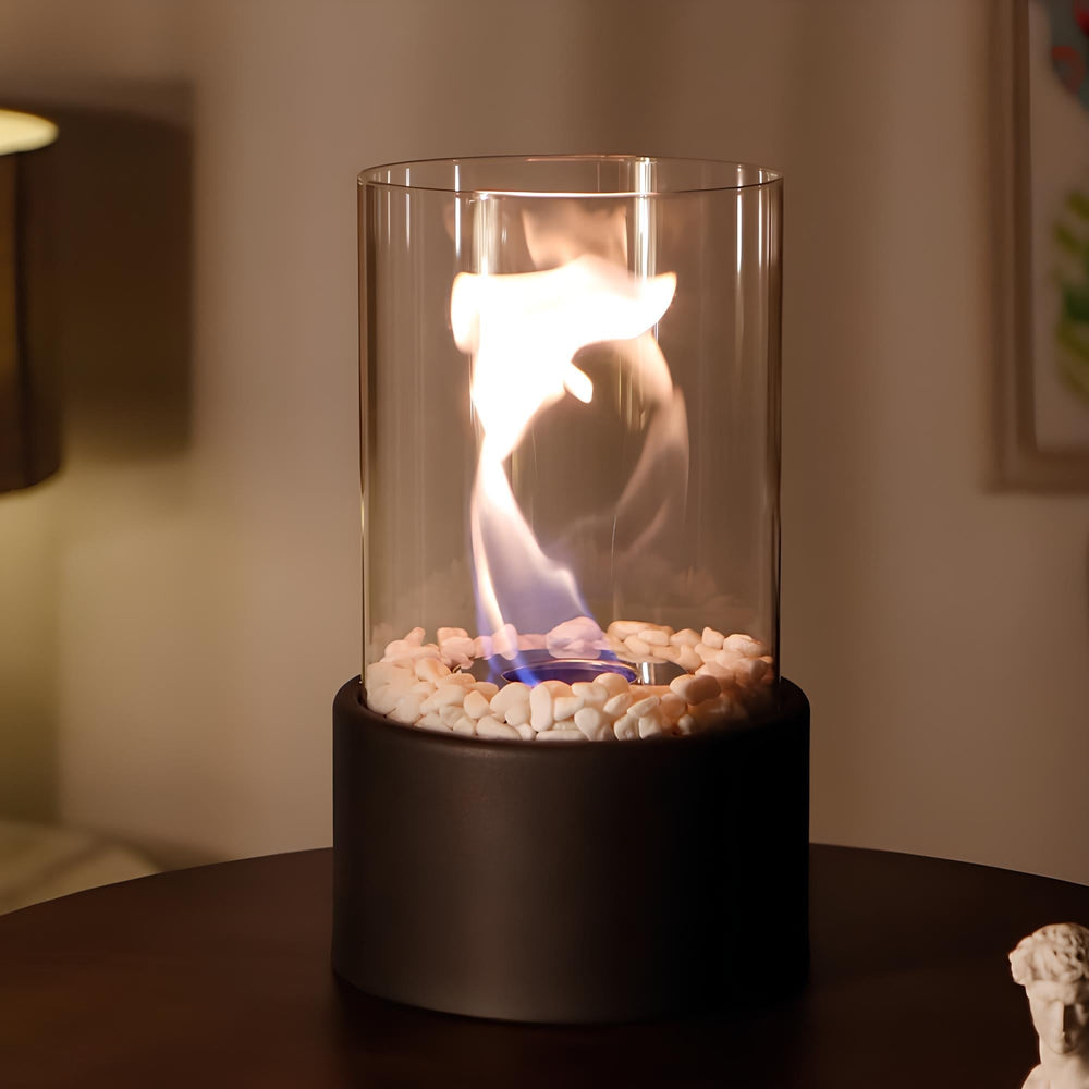 Classic Oil Lamp with Open Flame