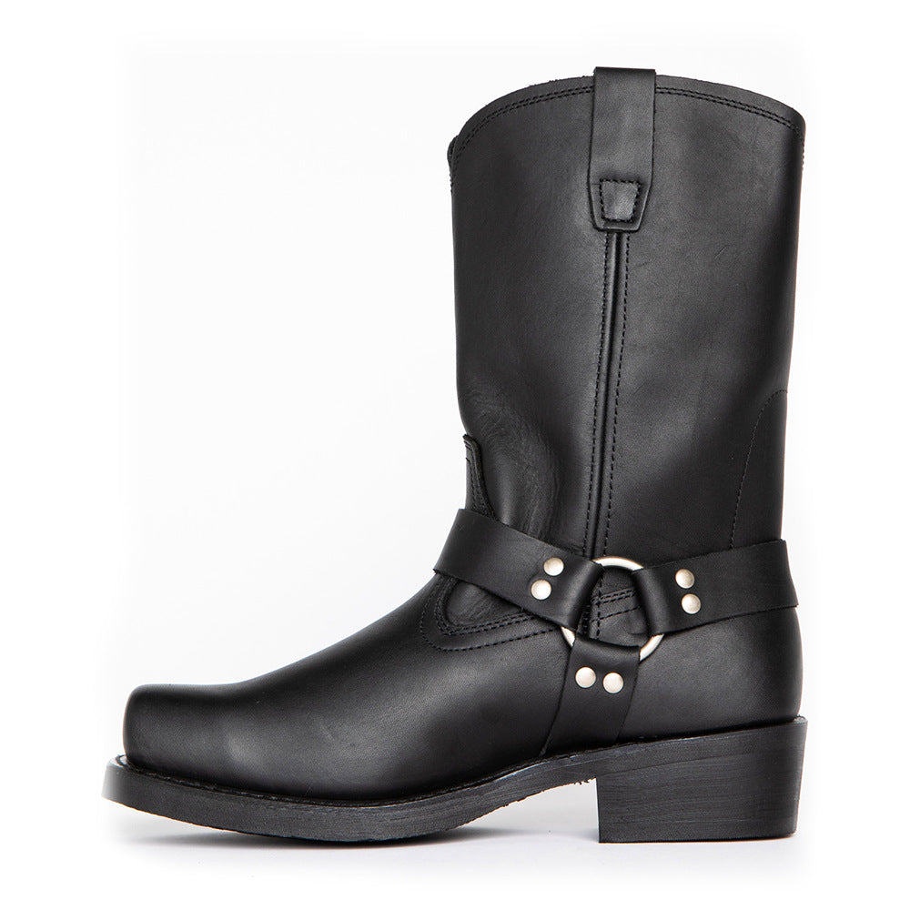 Black Harness Boot