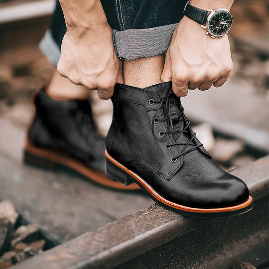 Men’s Lace-Up Ankle Boots