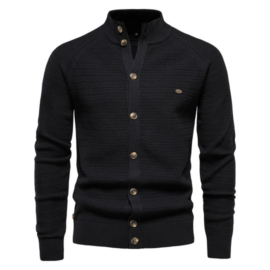 Men’s Stand Collar Cardigan
