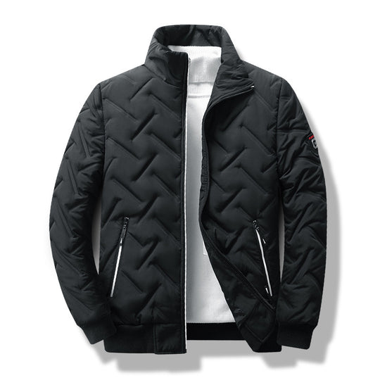 Men’s Warm Quilted Bomber Jacket
