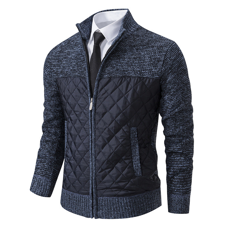 Men’s Warm Quilted Knit Jacket