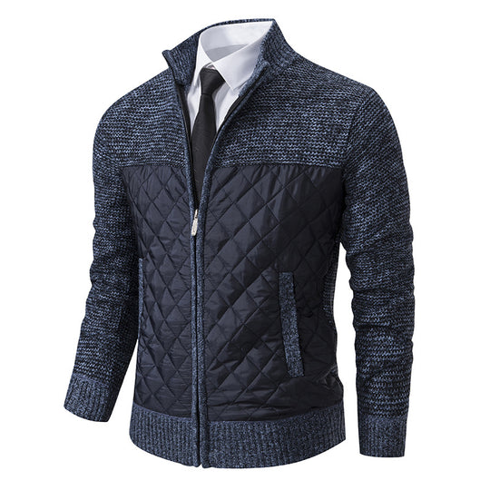 Men’s Warm Quilted Knit Jacket