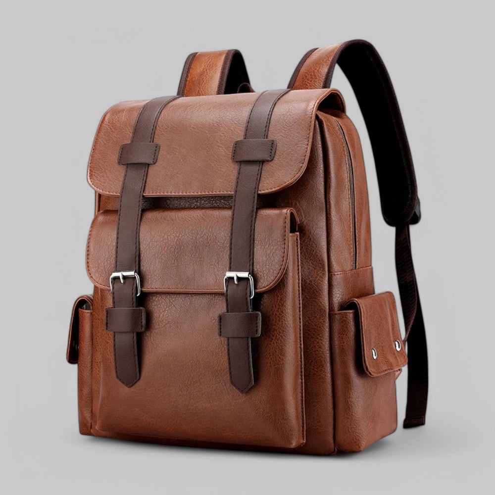 PU Leather Laptop Backpack