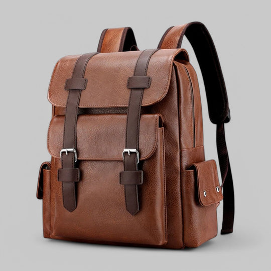 PU Leather Laptop Backpack