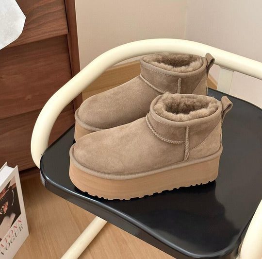 Brown Ultra Mini Boots for Women