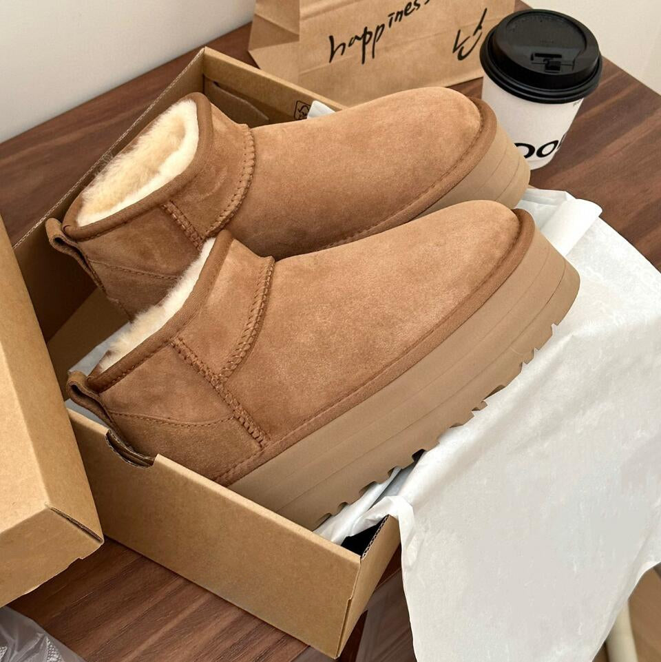 Brown Ultra Mini Boots for Women