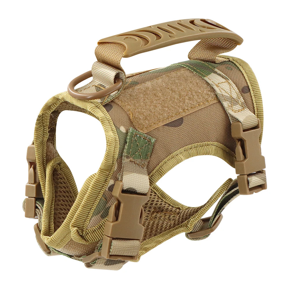 Military-Style Tactical Cat Harness & Leash