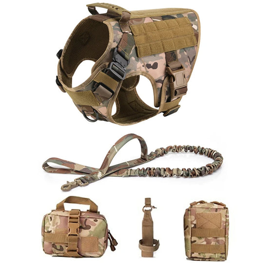 Heavy-Duty Military-Style Dog Harness