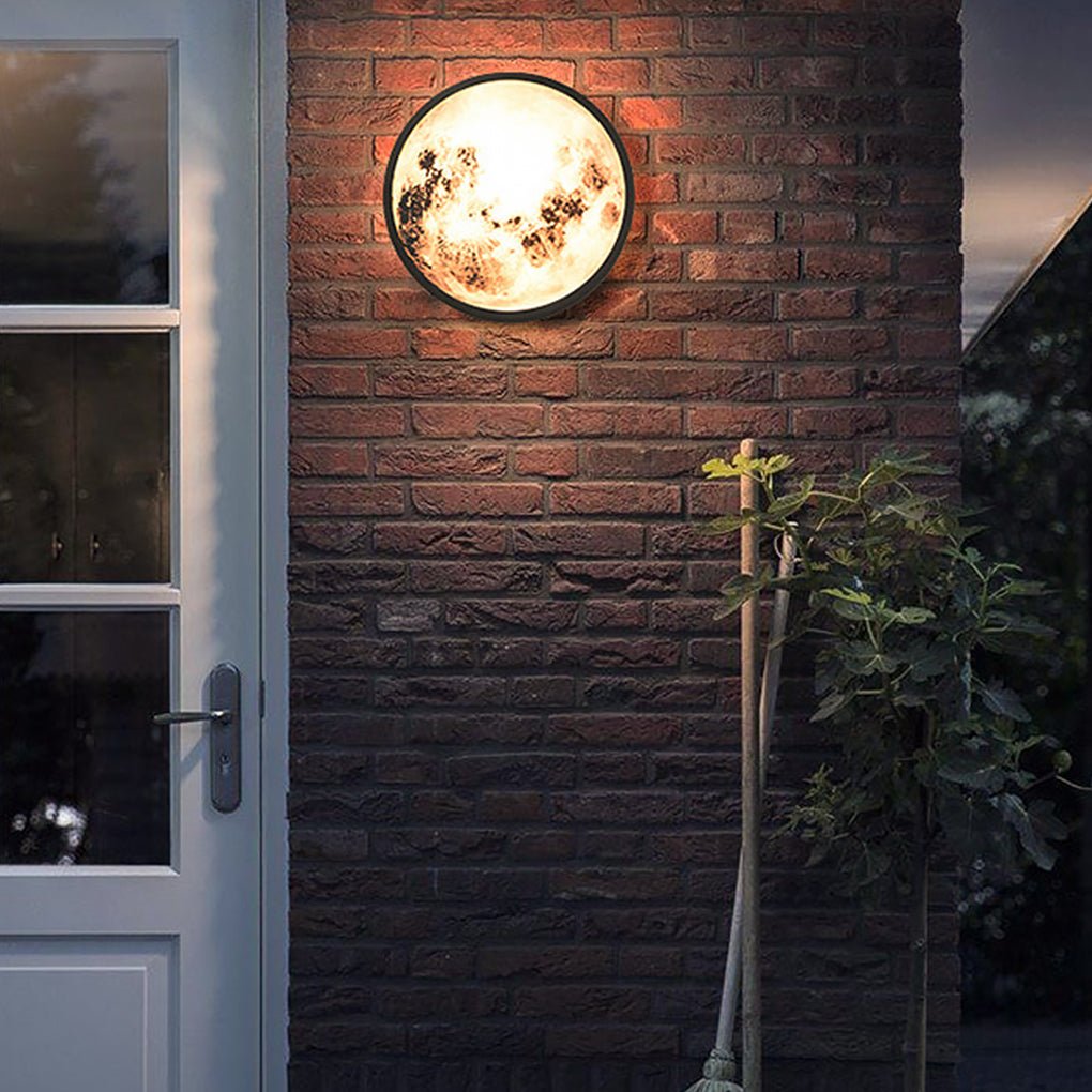 Creative Moon Outdoor Wall Light