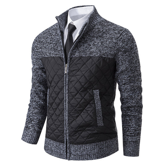 Men’s Warm Quilted Knit Jacket
