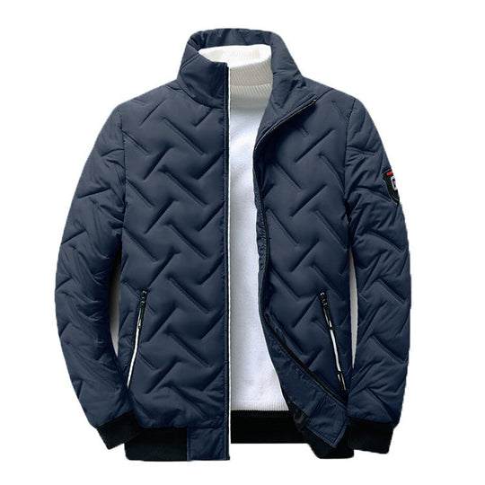 Men’s Warm Quilted Bomber Jacket