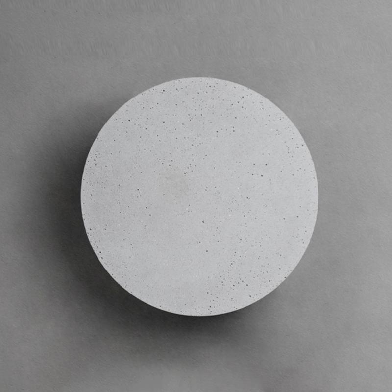 Round Concrete Modern Outdoor Wall Lights Porch Lights