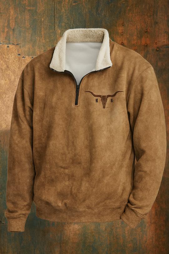 Men’s Quarter-Zip Western Pullover
