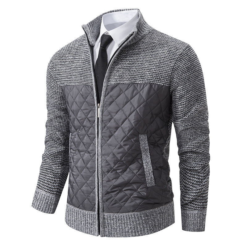 Men’s Warm Quilted Knit Jacket