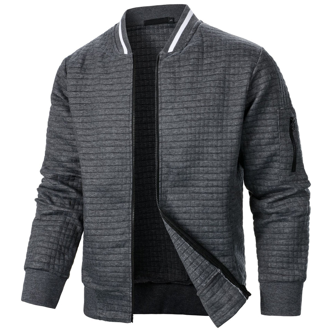 Men's Quilted Bomber Jacket