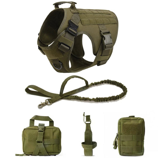 Heavy-Duty Military-Style Dog Harness