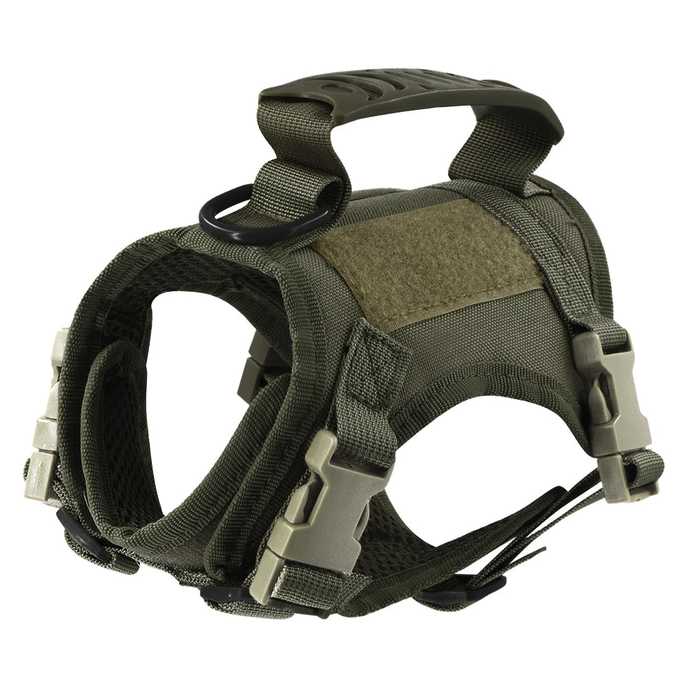 Military-Style Tactical Cat Harness & Leash