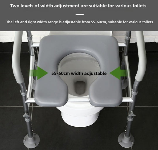 Sturdy Raised Toilet Seat Riser with Handles