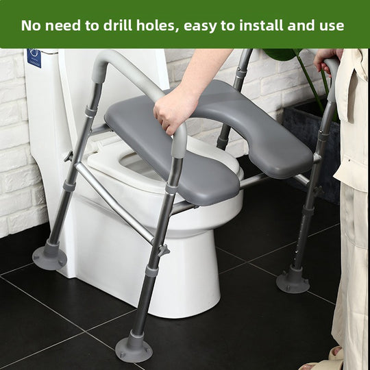 Sturdy Raised Toilet Seat Riser with Handles