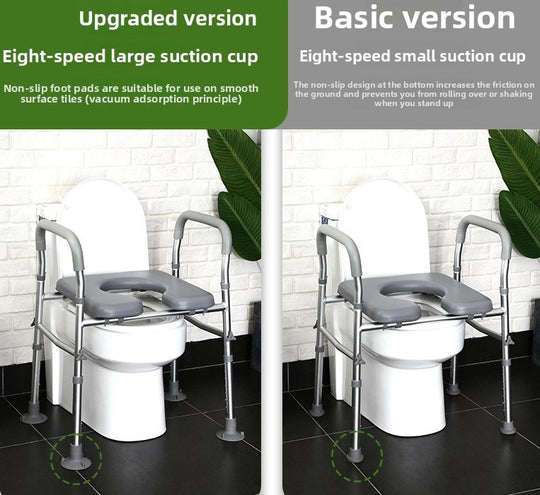 Sturdy Raised Toilet Seat Riser with Handles