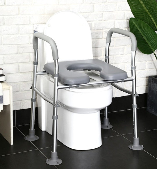 Sturdy Raised Toilet Seat Riser with Handles