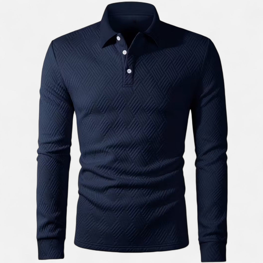 Men’s Stylish Long Sleeve Polo Shirt